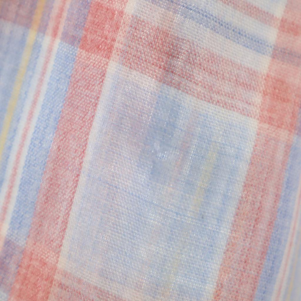 Wrangler 70s Vintage Check Pattern Long Sleeve Western Shirt Light Blue Men's Used