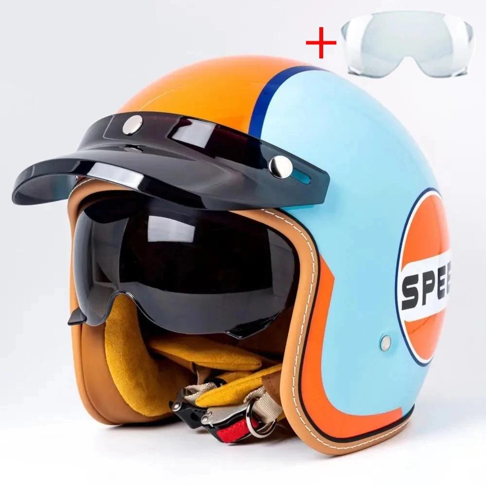 

Мотоциклетный шлем Casco Moto Шлем Открытый шлем Capacete De Moto Четыре сезона Велосипедный шлем Мужской Женский Сертификация DOT M