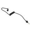 Mobile Phone Black Monaural Wired Earpiece Air Tube Anti Radiation In Ear Stereo Earphone
