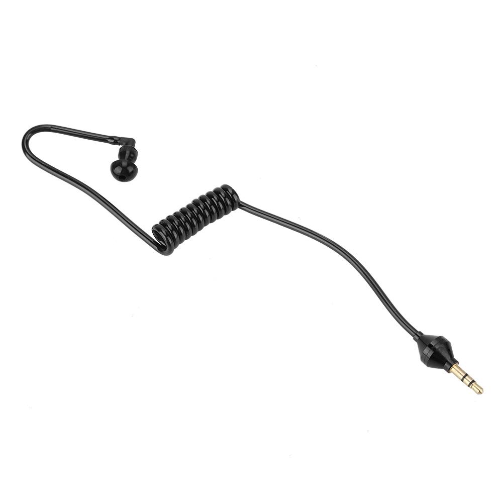 Mobile Phone Black Monaural Wired Earpiece Air Tube Anti Radiation In Ear Stereo Earphone