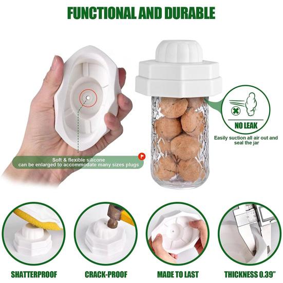

Практичная крышка для банки Mason, не содержащая BPA, многоразовая, сохраняет свежесть