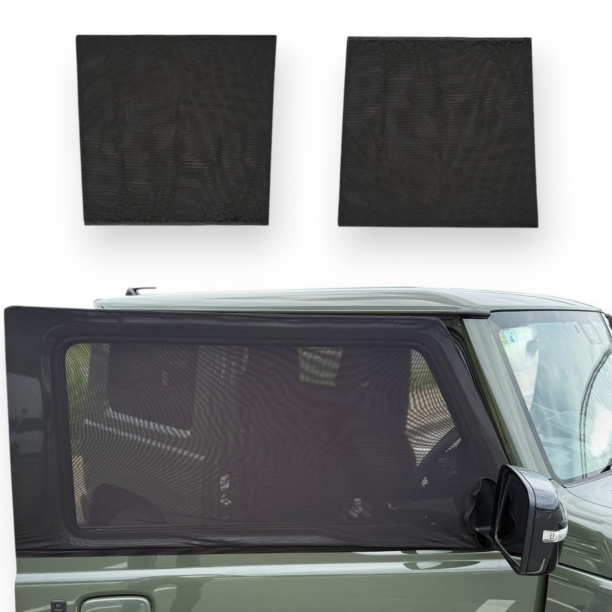 

HapiChil Новая сетка на дверь экрана автомобиля Suzuki Jimny JB64 Сетка на окно Сетка от насекомых Автомобиль чёрный