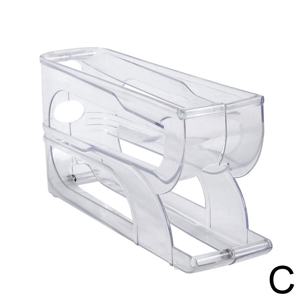

Автоматическая прокрутка держатель для яиц ящик для хранения холодильник для яиц для кухонной корзины контейнер E Z2Q3 transparent-1pcs