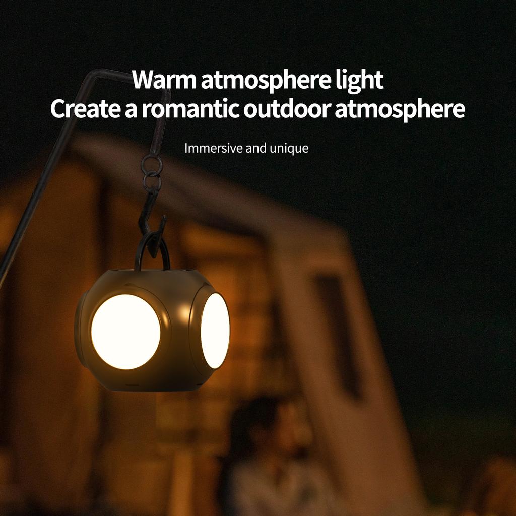 2024 New Portable Outdoor Camping Lamp 10000mAh Large-capacity 3-Color Dimming Multi-function Charging Distress Signal Light