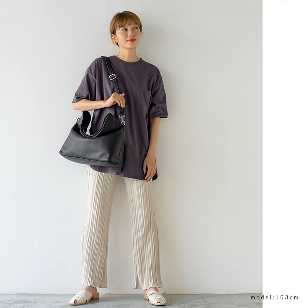 Vita Felice Echtleder 2way Square Tote Bag 9003 [VITAFELICE] Damen (bk)