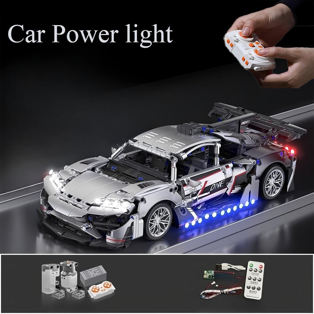 Building block sports car models, racing car assembly, building blocks, children and adults DIY sports car gifts, DIY toys