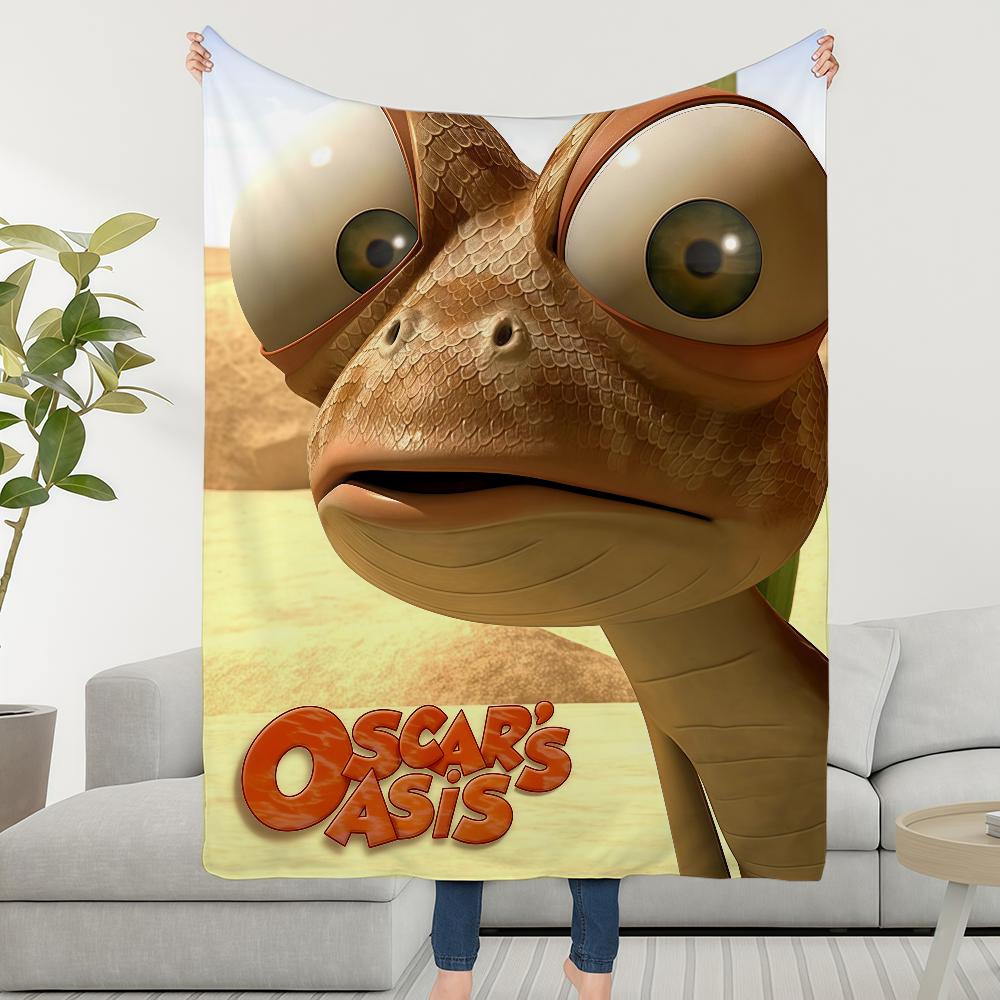 Cartoon Oscar's Oasis Blanket Soft Warm Furry Throw Super Kids Toys Bed Sofa Car Cradle