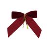 10PCS Velvet Bows for Christmas Tree Decor Wreath Garland Velvet Bow with Twist Tie Ribbon Ornament Diy Craft Holiday Wrapping Decorations