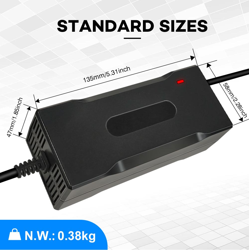Best Selling 54.6V 2A 13S Ebike Charger for Electric Bicycle Scooter Lithium Li-ion DC Port Eco-Friendly
