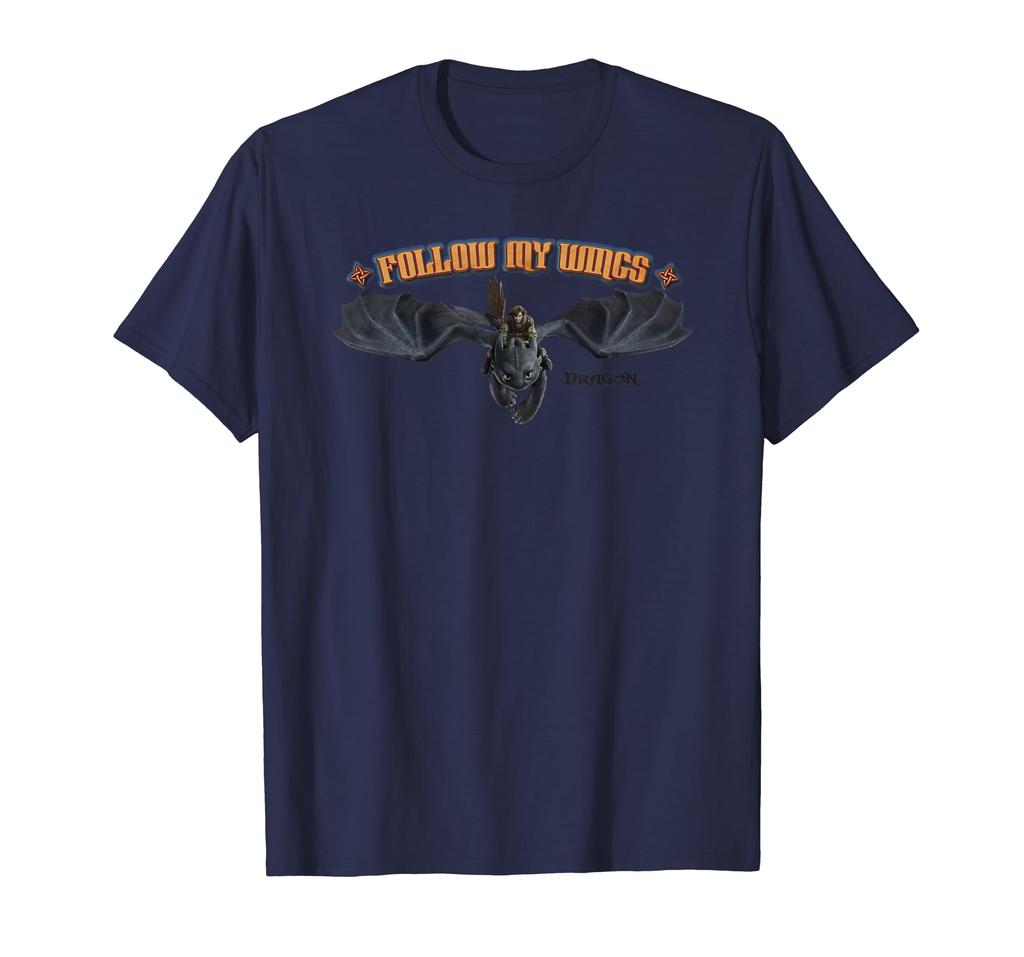 DreamWorks How To Train Your Dragon Toothless and Hiccup Follow My Wings T-Shirt