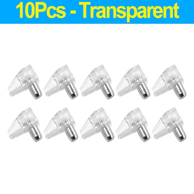 Transparent Shelf Support Pegs Plastic Laminate Support Studs Cabinet Book Shelves Holder Pins Furniture Shelves Bracket Pegs