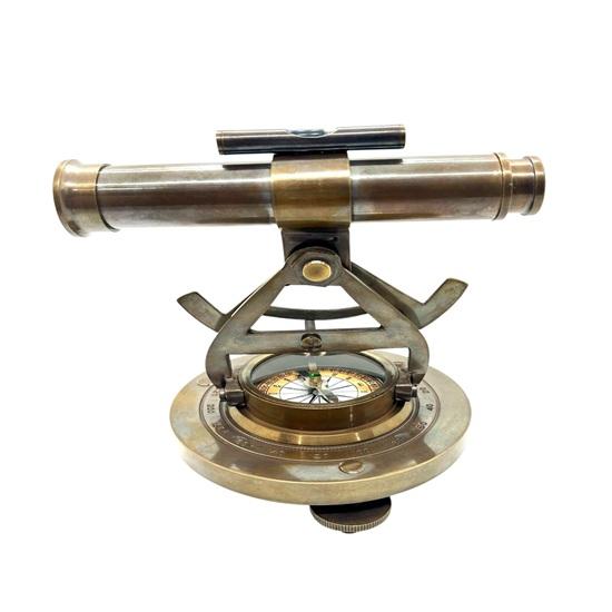 Handmade Brass Alidade Telescope Nautical Compass Base