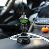 Halloween Solar Car Cartoon Swaying Car Dashboard Decor Funny Solar Swing