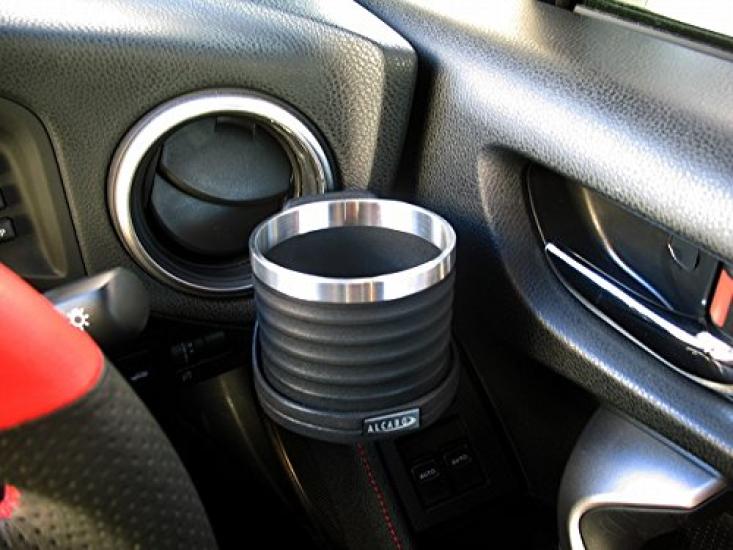 ALCABO Drink Black with Ring and for Toyota 86 and Subaru BRZ Holder, Cup, (ZN6) (ZC6), Right-Hand Drive, AL-T120BS