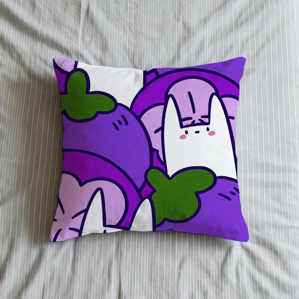 Cartoon Fruit Cute Cushion Cover Soft Case For Sofa Living Room Home Comfortable Office Decor Protective Pillow Covers