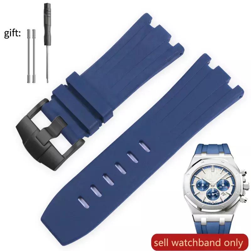 Watch Band Silicone Men's 28mm for AP Audemars and Piguet Royal Oak Offshore 15400 15703 26471 26474 15703 15706 Watch Strap