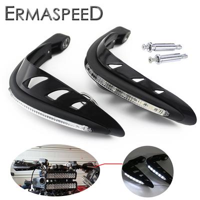 Protège-mains universels pour moto de 22 mm avec clignotants à LED, protège-mains pour motocross, dirt bike