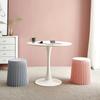 Creative Nordic Plastic Stool Thickened Round Stools for Living Room Fashionable Beautiful Corrugated Bucket Cut Surface Stool