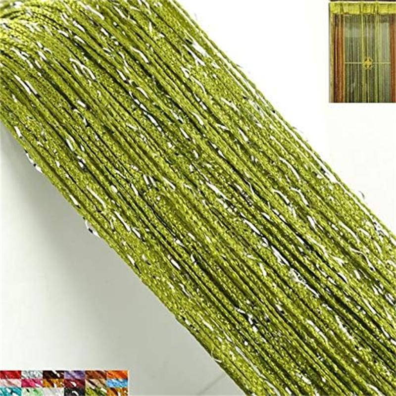 Door String Curtain Doorway Beads Curtains,Hanging Room Divider Beaded Decor Fringe Panel Closet Window Doors Sequin Sheer Tassel