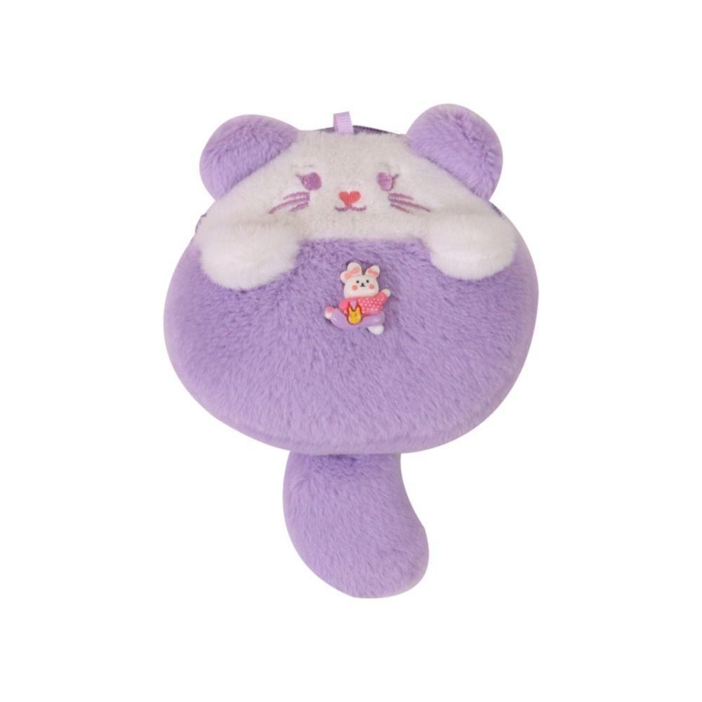 Mit Schlüsselanhänger Plüsch Geldbörse Tier Cartoon Plüsch Null-Geldbörse Tier Geldbörse Frauen Mädchen