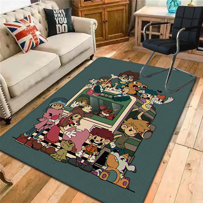 Digimon Adventure-inspired Rug Floor Mat for Living Room or Bedroom Soft and Comfortable Carpet a Gift for Birthday and Holiday.