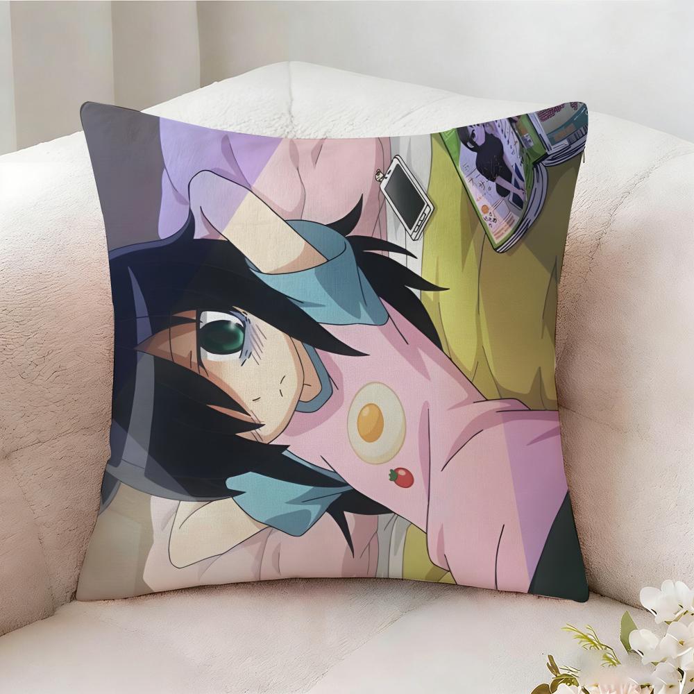 T-Tomoko Kuroki Anime Pillow Case Pillowcase, Double-Sided Printed, Sofa Cushion, Bedroom Headboard Pillow