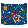 Future Technology Exploration Cartoon Pattern Tapestry Wall Hanging Tapestry for Home Decor