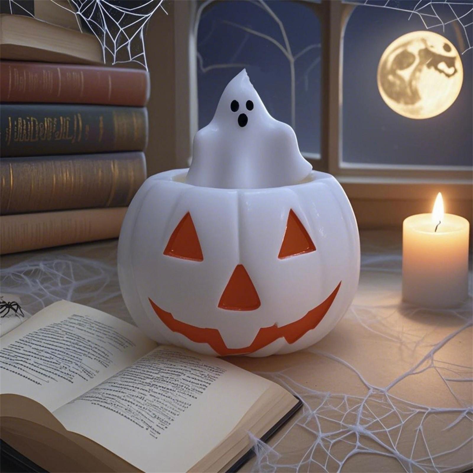 

Хэллоуин Тыква Свеча Атмосфера Подарок Праздничная Свеча One Size