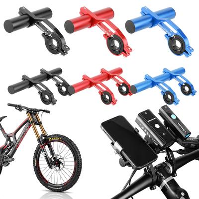 Bicycle Handlebar Extender Road Bike Integrated Handle Extension Pole Bicycle Computer Light Mobile Phone Holder Suitable for 20 To 30 Mm Handles