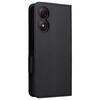 For ZTE Blade A34 Phone Case Leather Litchi Texture Cover with Magnetic Closure