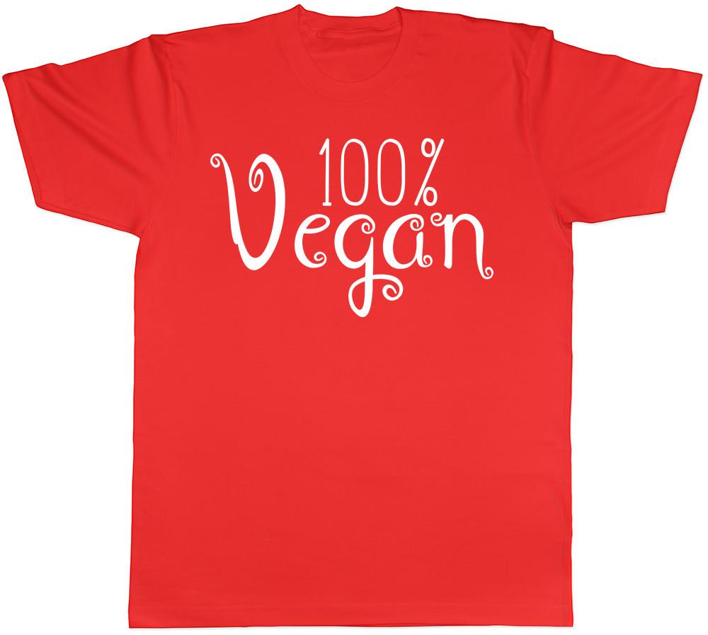 100 Vegan Vegetarian Unisex Unisexs Unisexs Ladies TShirt Tee S