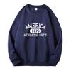 America 1776 Athletic Dept Unisex Pullover Men Women Hip Hop Long Sleeves Hoodies Men's Clothes Autumn Loose Casual Hoody