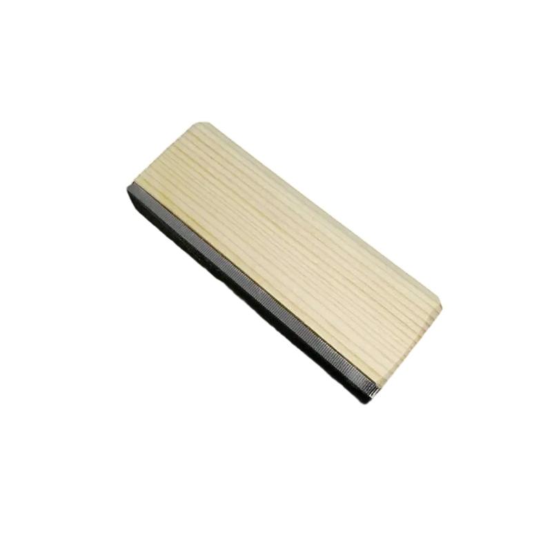 Fret Polishing File Tool with Wooden Handle for Electric Guitar Bass Ukulele Banjo Mandolin Fret Leveling Sanding Tool 10cm