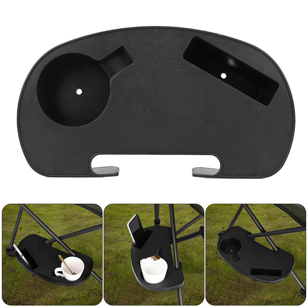 Chair Cup Holder with Mobile Phone Slot Recliner Side Table Multifunction Clip  Chair Table Portable for Lawn Patio Pool