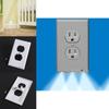 Versatile Wall Outlet Cover Socket Plate With Led Night Light Sensor For Safe Use