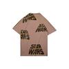 Li Ning Star Wars Letter Print Loose Short Sleeve T-Shirt Men Tops Brown AHSQ265-2