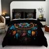 3pcs Bohemian Pattern Printed Bedding Set, 1*quilt Cover+2*pillowcase, Suitable for Couples and Adults Bedrooms