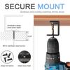Under Desk Laptop Bracket with Wall Mount Option for Laptops Tablets Keyboards and Routers 10.3x3cm Sturdy Carbon Steel