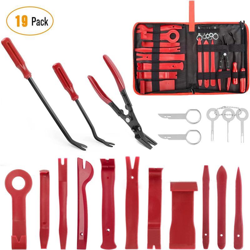 Car Audio Removal Kit 19-piece Interior Door Panel Removal Tool Pry Rod Plastic Buckle Buckle Driver