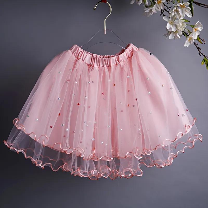 

Летняя корейская версия, сетчатая короткая юбка, универсальная пышная юбка для танцев для девочек 110