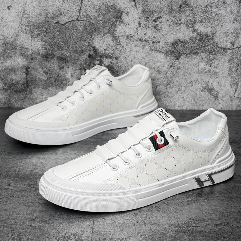 

Весна 2024 года, новые маленькие белые туфли, мужская повседневная обувь, трендовые туфли из мягкой кожи, туфли на плоской подошве 44 белый