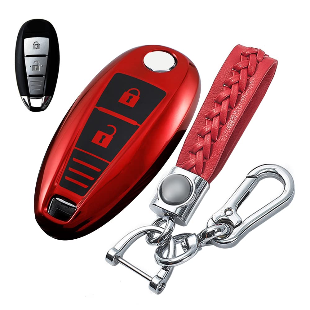 

LETINGFAR Key Case for Suzuki, Smart Key Case, Key Cover, 3H, Specially Designed for LM-TPU-Y-PZ-12