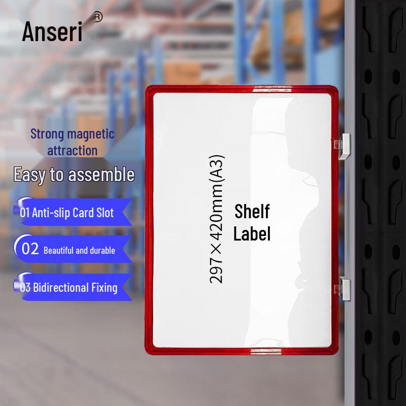 Magnetic Warehouse Shelf Identifier Labels