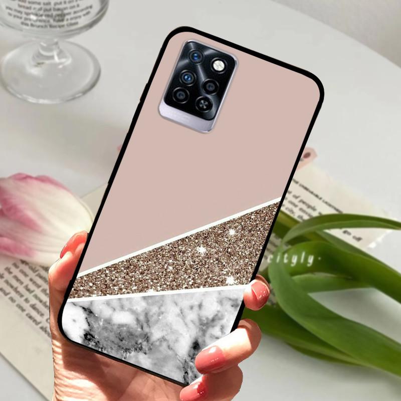 For Infinix Note 10 Plus Case Black Soft silicone TPU Back Cover For Infinix Note10 Pro NFC Phone Case Note 10 Pro Plus Bumper