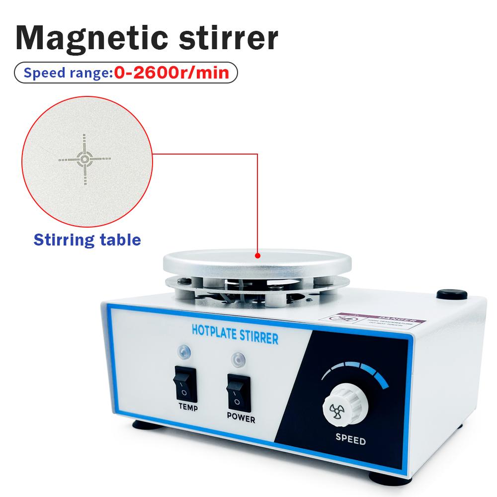 78-1 Hot Plate Magnetic Stirrer 2L Digital Heating Magnetic Stirrer Lab Adjustable Stirrer Thermostatic Devices 2600rpm EU Plug