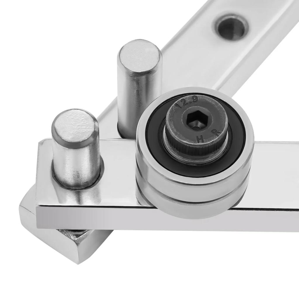 Carbon Steel Manual Pipe Bender, 0-180° Angle 8mm Round Steel Tube Bender, Portable Hand Tool for Pipe Installation