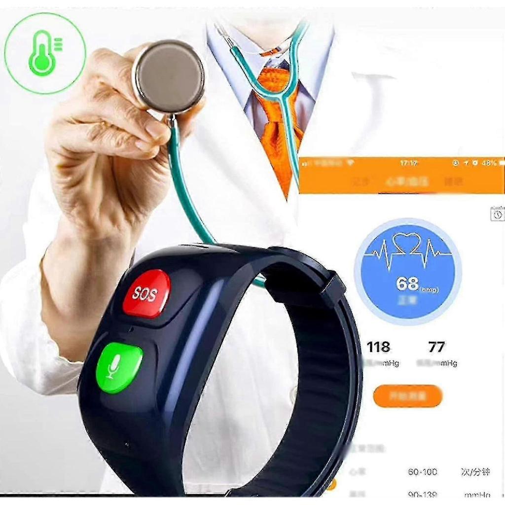 Sos Handgelenk GPS Tracker Kompatibel Ältere Anruf Sos GPS Ortungsgerät Ph Er Ip67 Uhr Ph