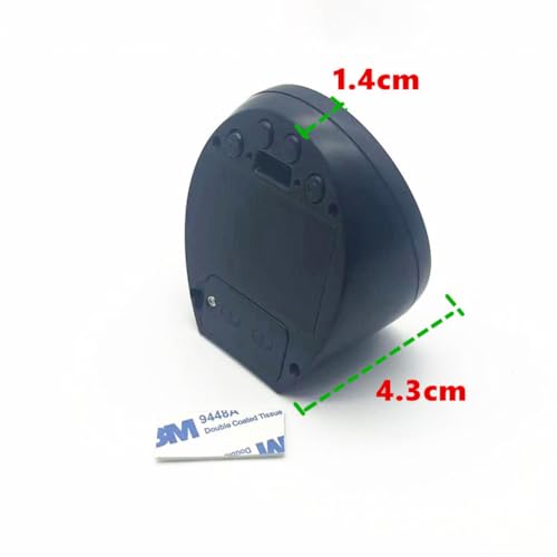 BluFied Car Clock Mini Digital Clock Solar Car Electronic Clock 4 in 1 Multifunction Time/Date/Day/Temperature Display Car Calendar Table Clock D