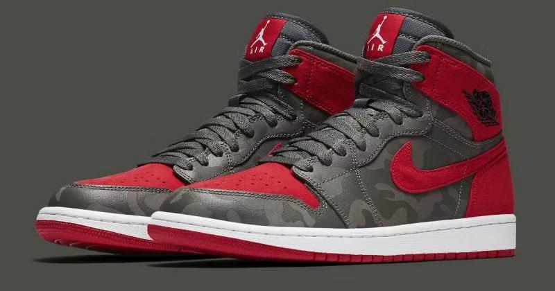 AA3993-032 Nike Air Jordan 1 Retro High "Camo 3M Bred" (Men's)
