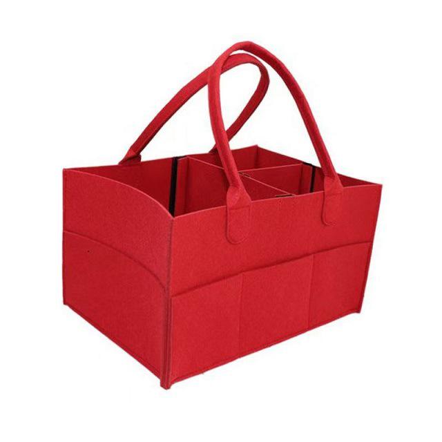 Multifunctional Outdoor Felt Diaper Bag - Foldable Handbag for Moms